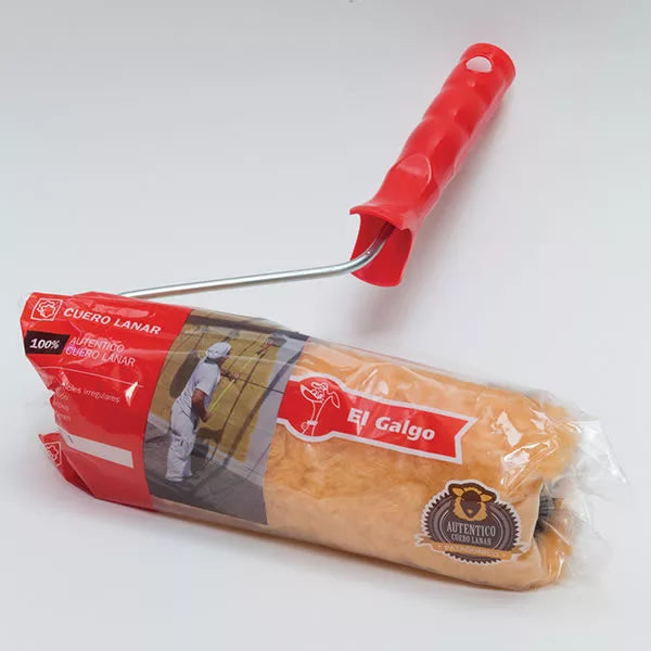 El Galgo Rodillo Cuero Lanar - 9'' 22 cm