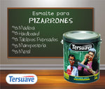 Tersuave esmalte Pizarrón Negro Mate Solvente 1 Lt
