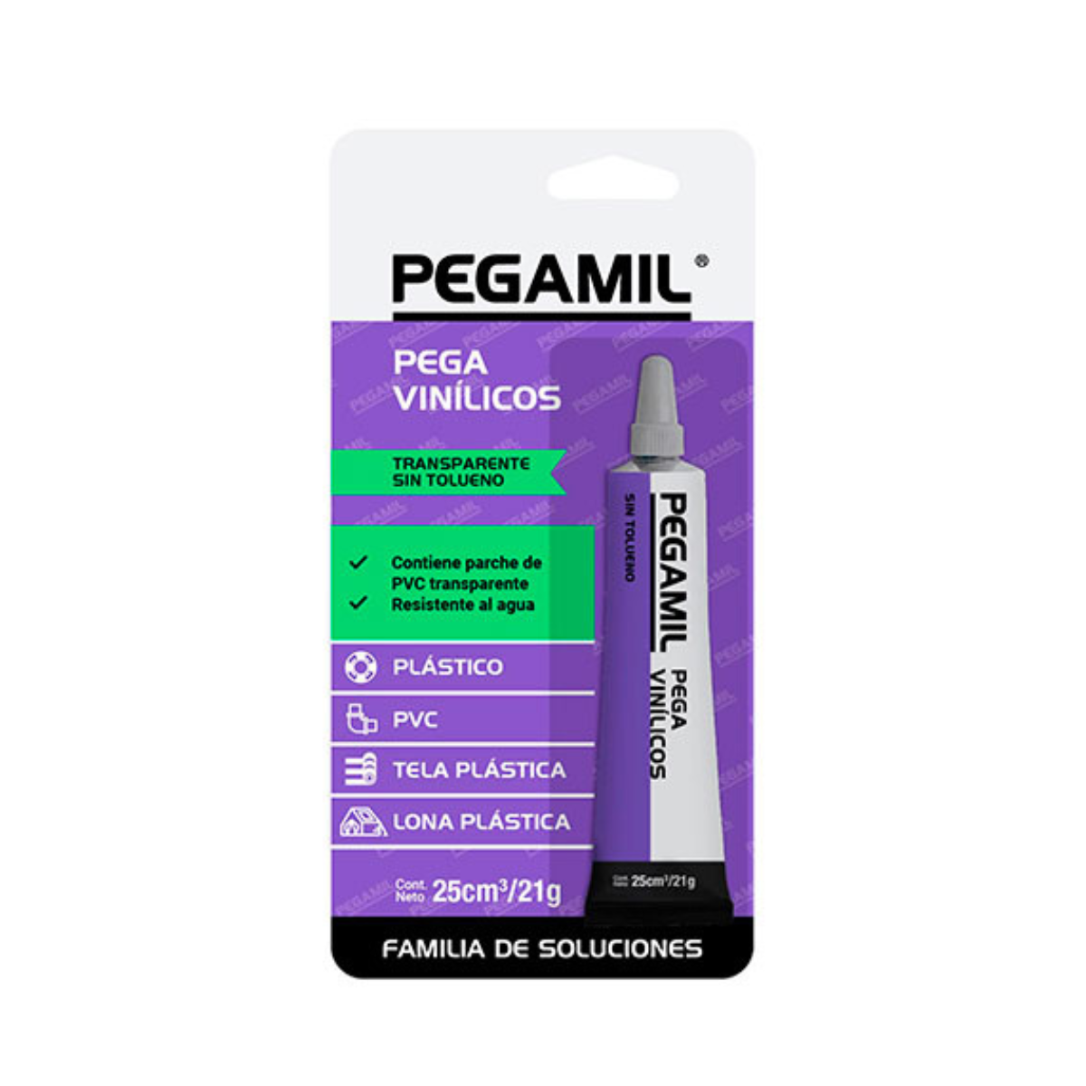 Pegamil Adhesivo Pega Vinilicos Transparente 25cc/21g