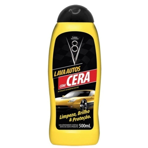 V8 SHAMPOO CON CERA PARA AUTOS 500ML