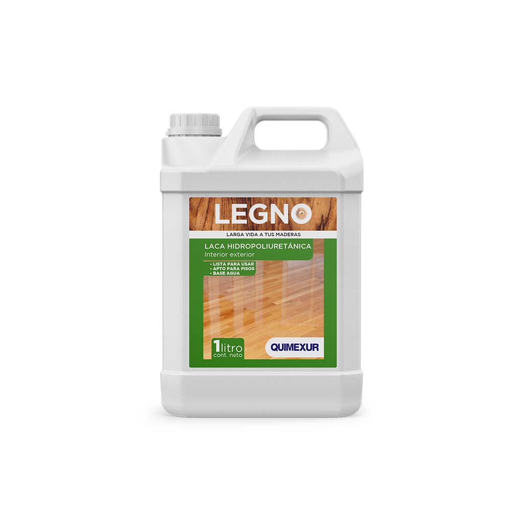 Quimex Legno Laca Hidropoliuretánica Brillante 1 Lt.