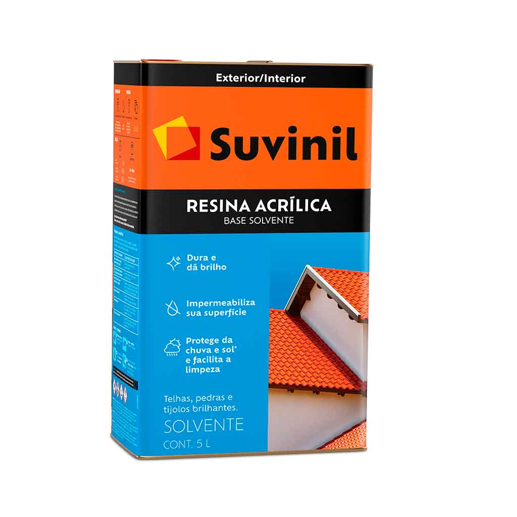 Suvinil Resina Acrílica Base Solvente Ext/Int. Incolora 5 Litros