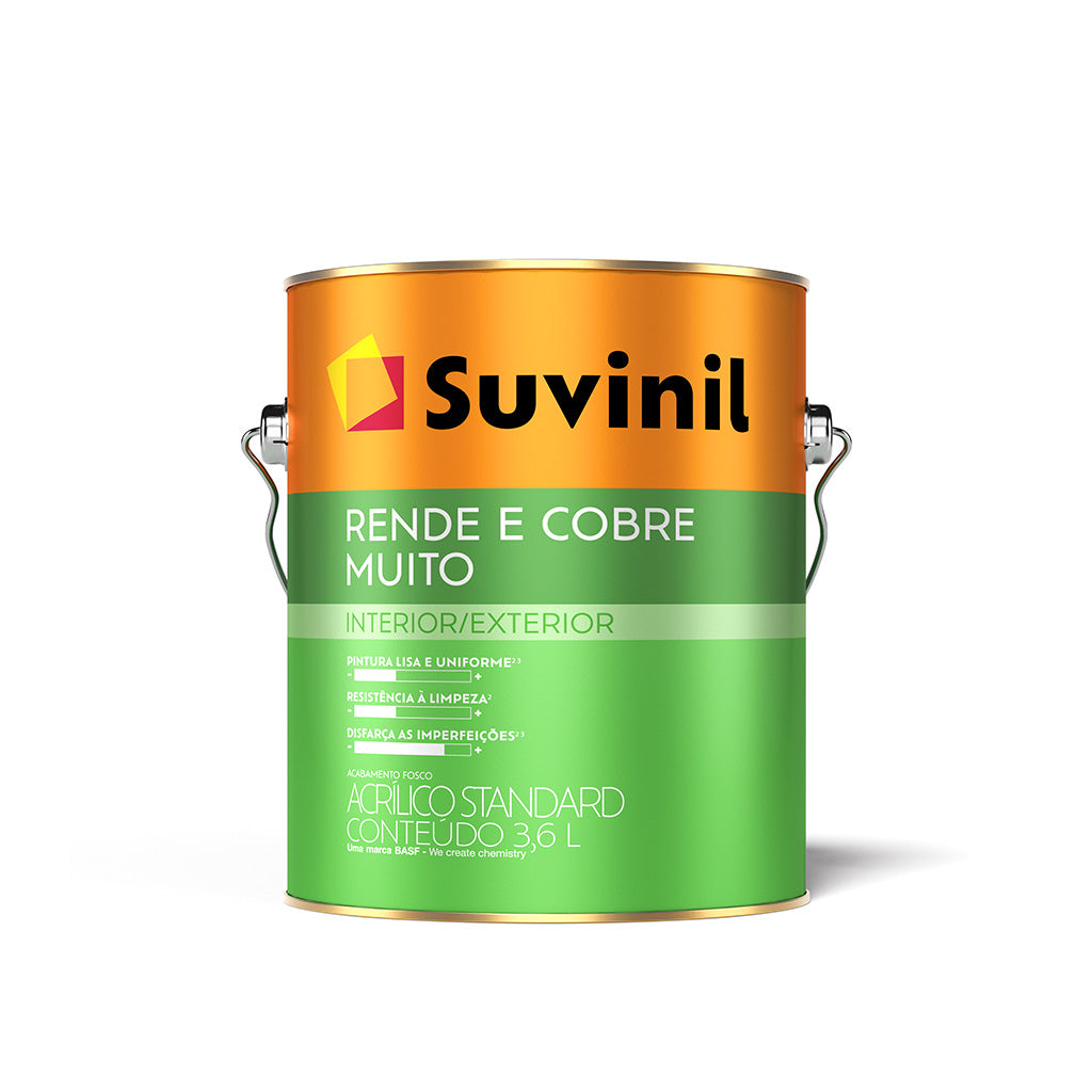 Suvinil latex Rinde y Cubre mucho Blanco 3.6 Litros