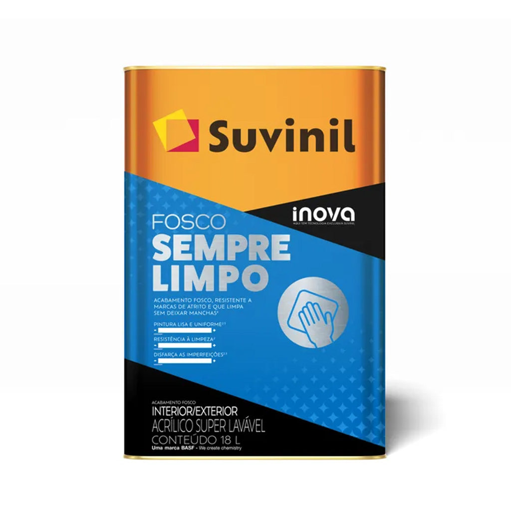 Suvinil latex Siempre Limpio 18 litros Blanco