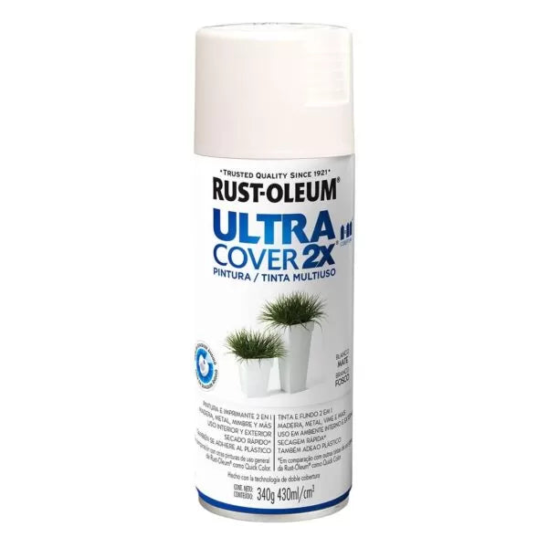 Rust Oleum Esmalte ultra cover Blanco Mate 430 Ml