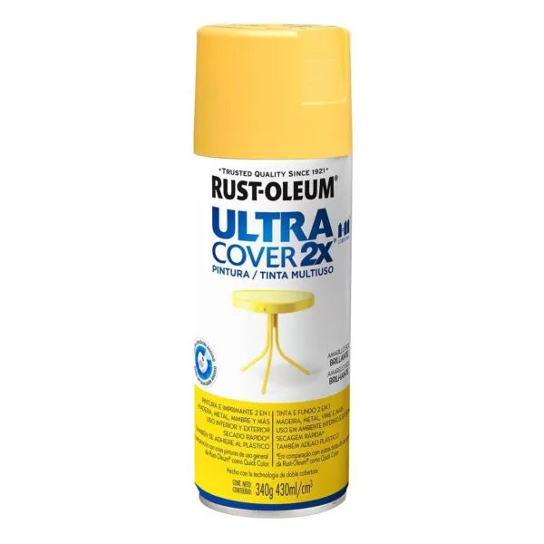 Rust Oleum Esmalte ultra cover Amarillo Sol brillante 430 Ml