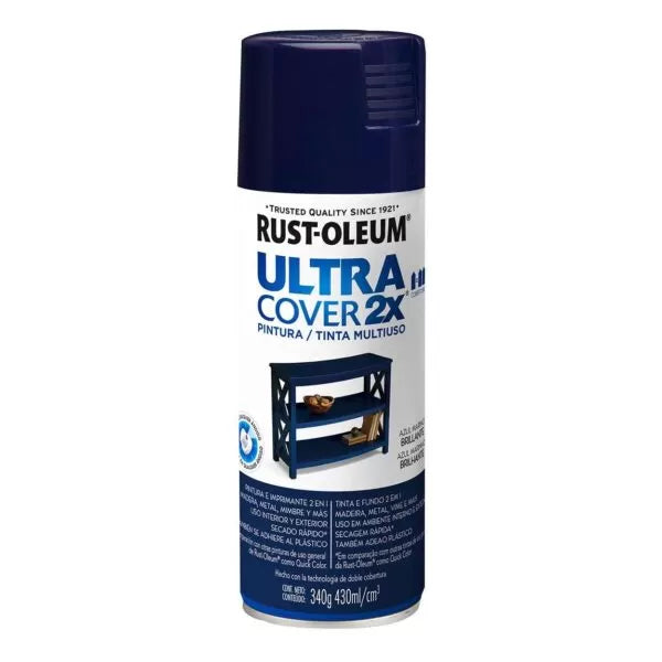 Rust Oleum Esmalte ultra cover Azul Marino brillante 430 Ml