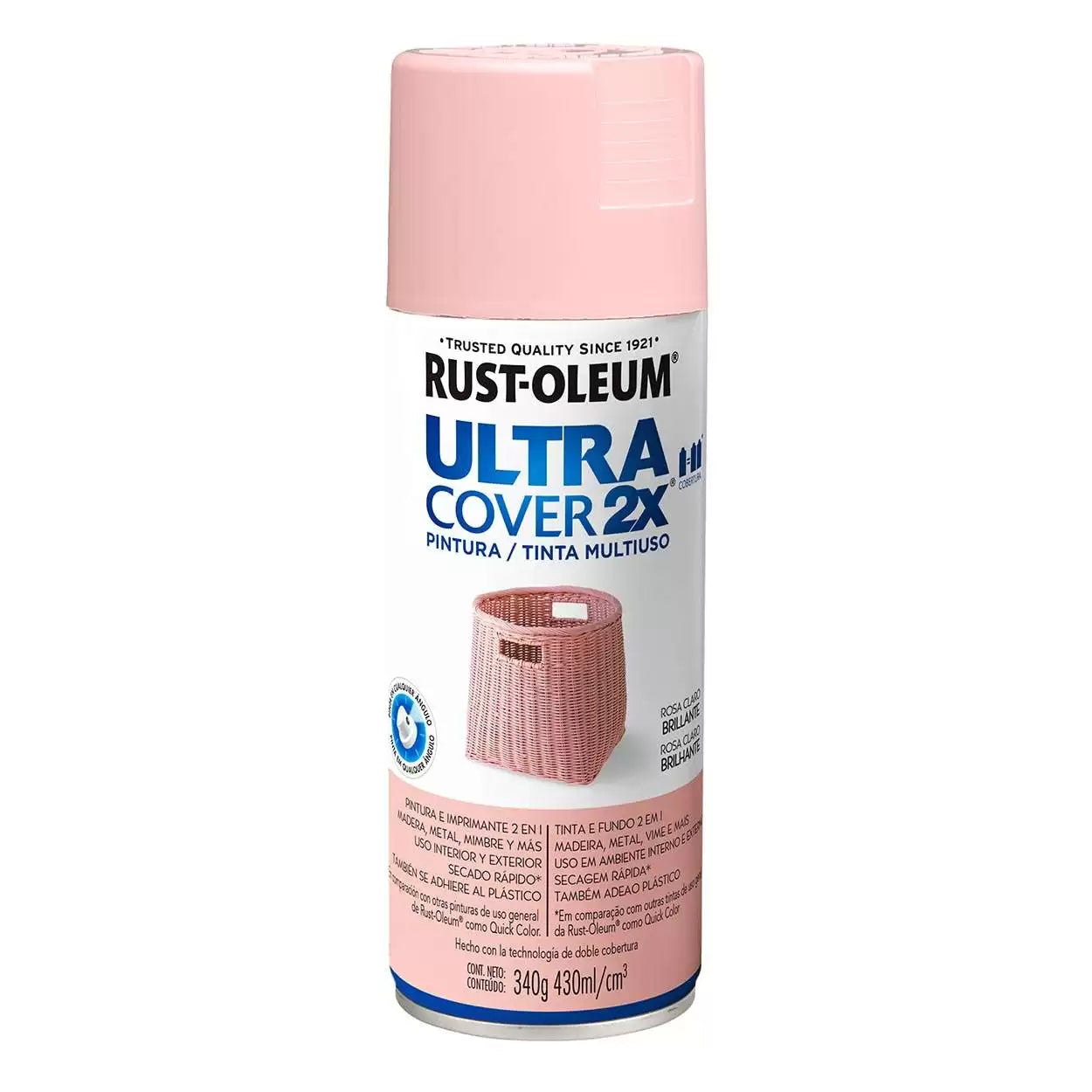Rust Oleum Esmalte ultra cover Rosa Claro Brillante 430 Ml