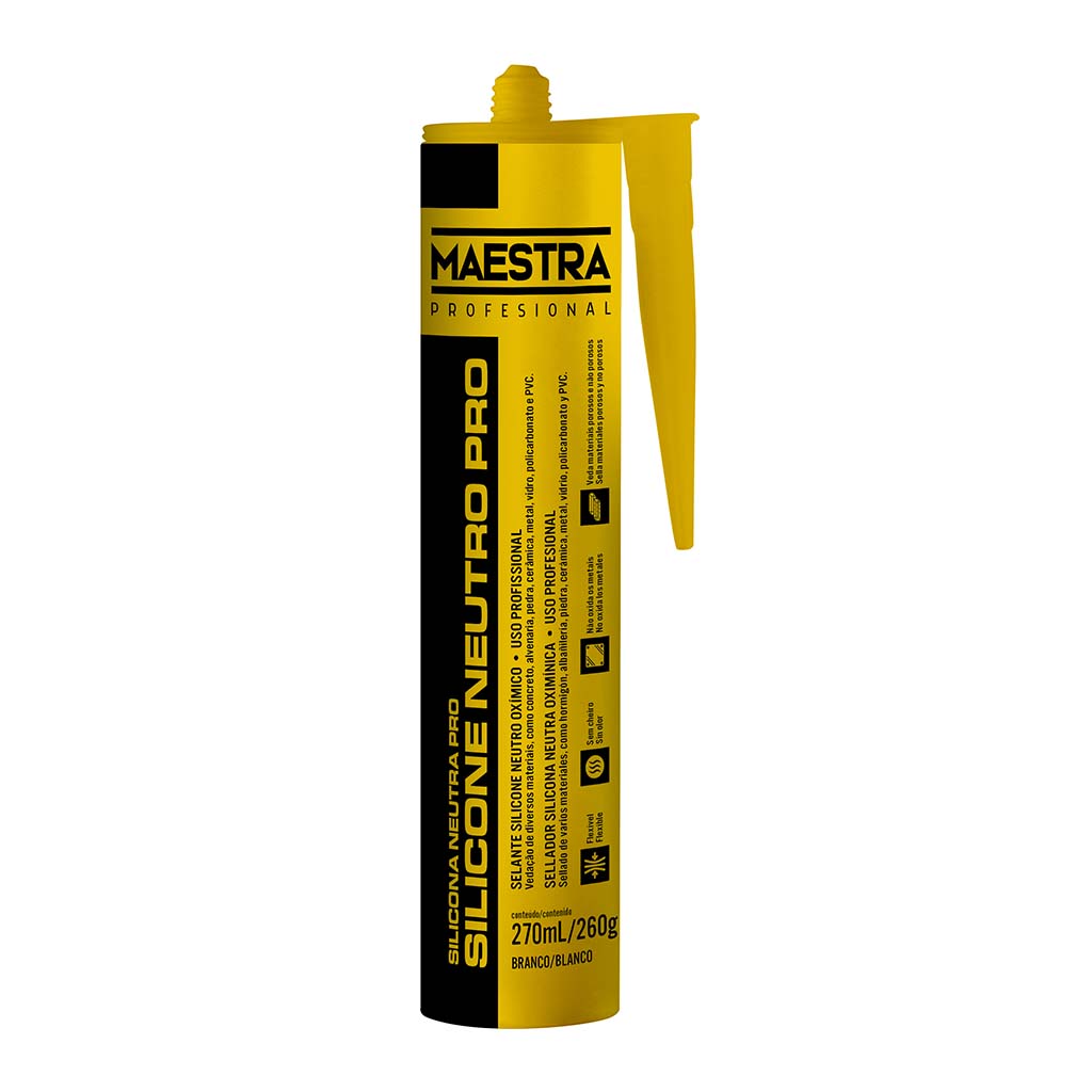 Maestra Silicona Neutra Blanca Cart. 270ml / 260g