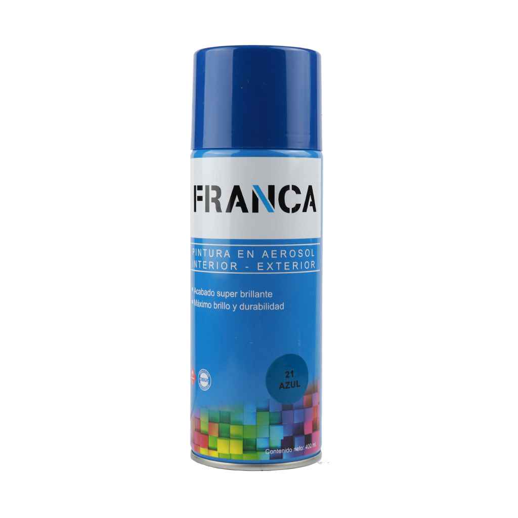 Franca Esmalte Aerosol Azul Brillante 400ml
