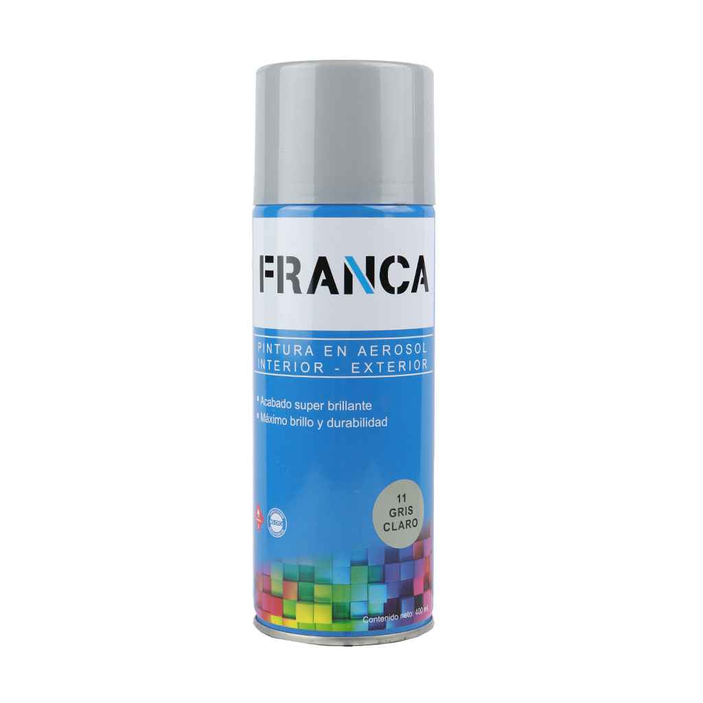 Franca Esmalte Aerosol Gris Claro 400ml