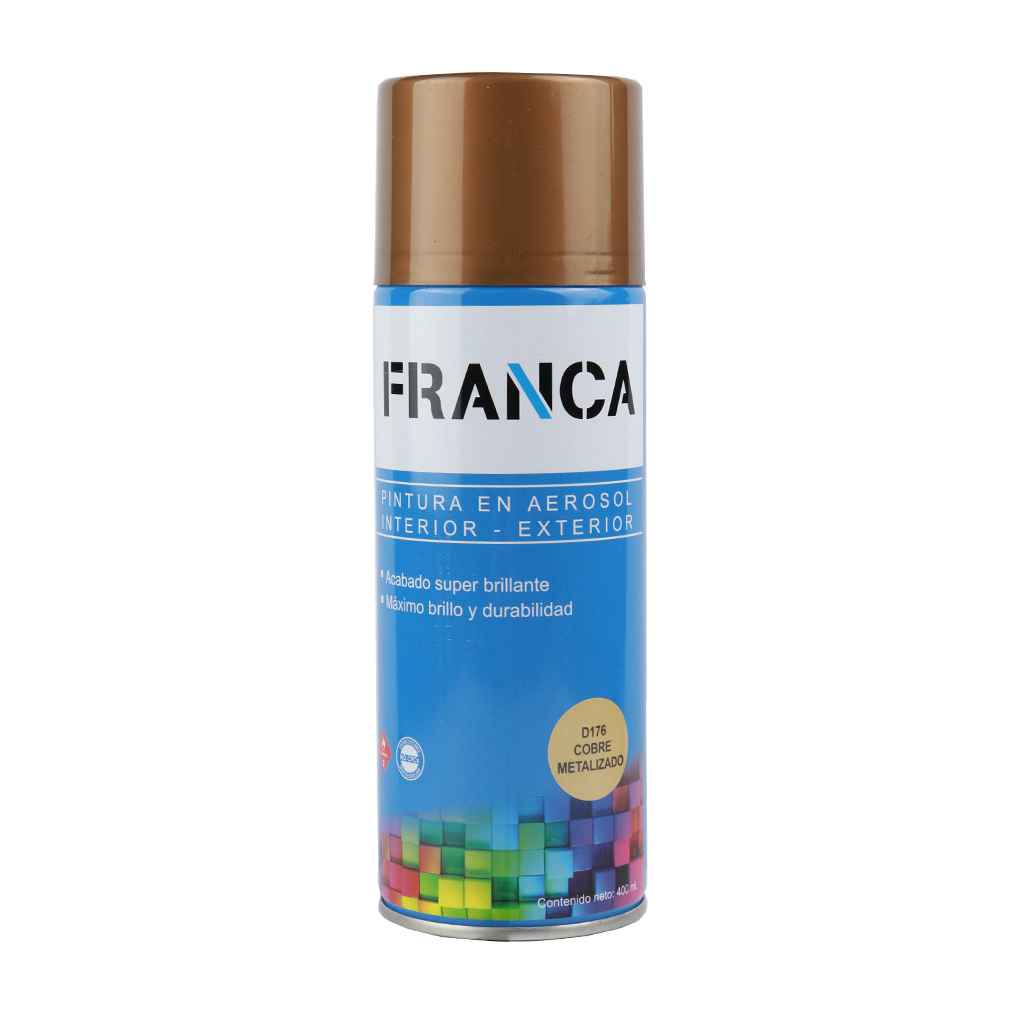 Franca Esmalte Aerosol Cobre Metalizado 400ml