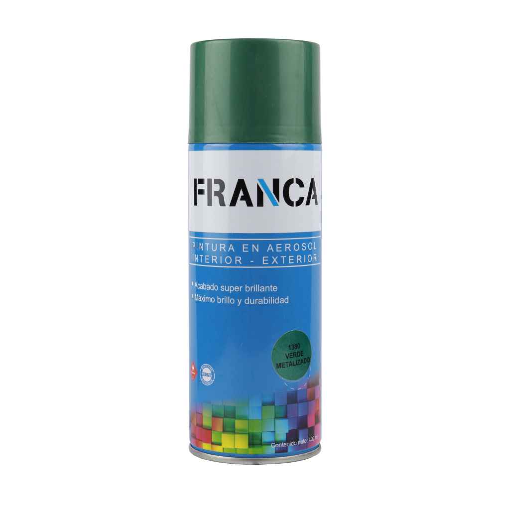 Franca Esmalte Aerosol Verde Metalizado 400ml