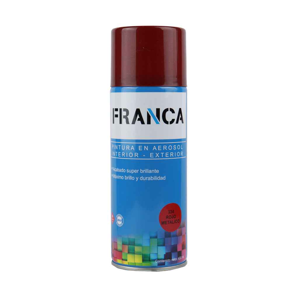 Franca Esmalte Aerosol Rojo Metalizado 400ml