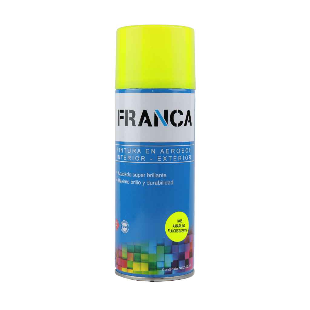 Franca Esmalte Aerosol Amarillo FLUOR 400ml