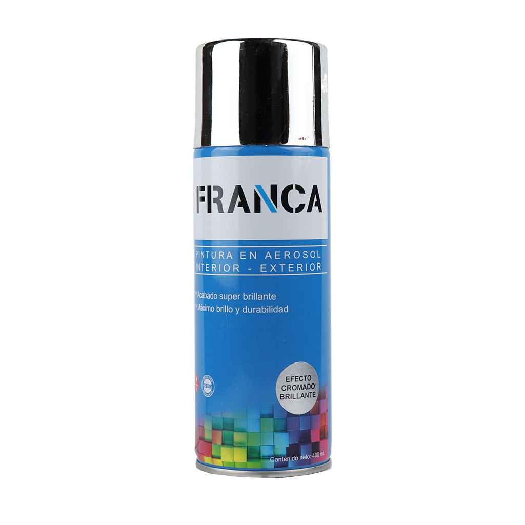 Franca Esmalte Aerosol Cromado Brillante 400ml