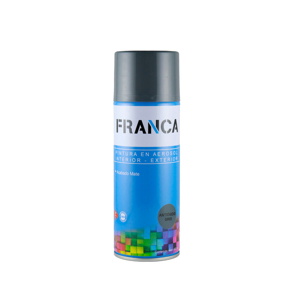 Franca Esmalte Aerosol Antioxido Gris 400ml