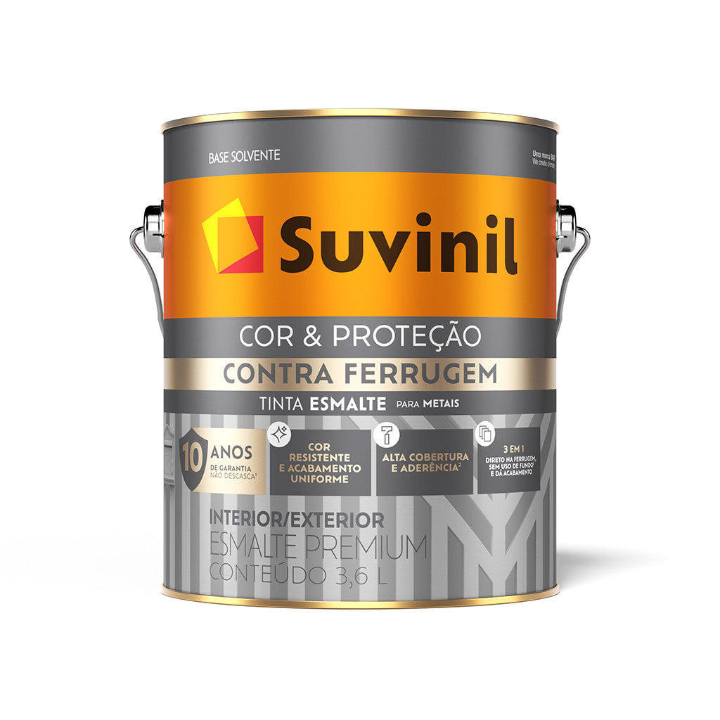Suvinil Esmalte Antióxido 3 en 1 Azul del Rey 3.6 lts