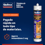 Quilosa Pegamento Rápido Power Fix Blanco 430Grs