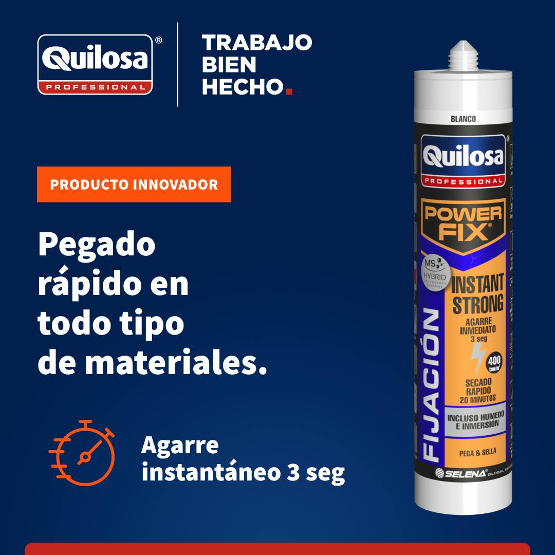 Quilosa Pegamento Rápido Power Fix Blanco 430Grs