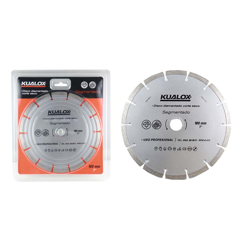 KUALOX DISCO DIAMANTADO SEGMENTADO 180MM 7"