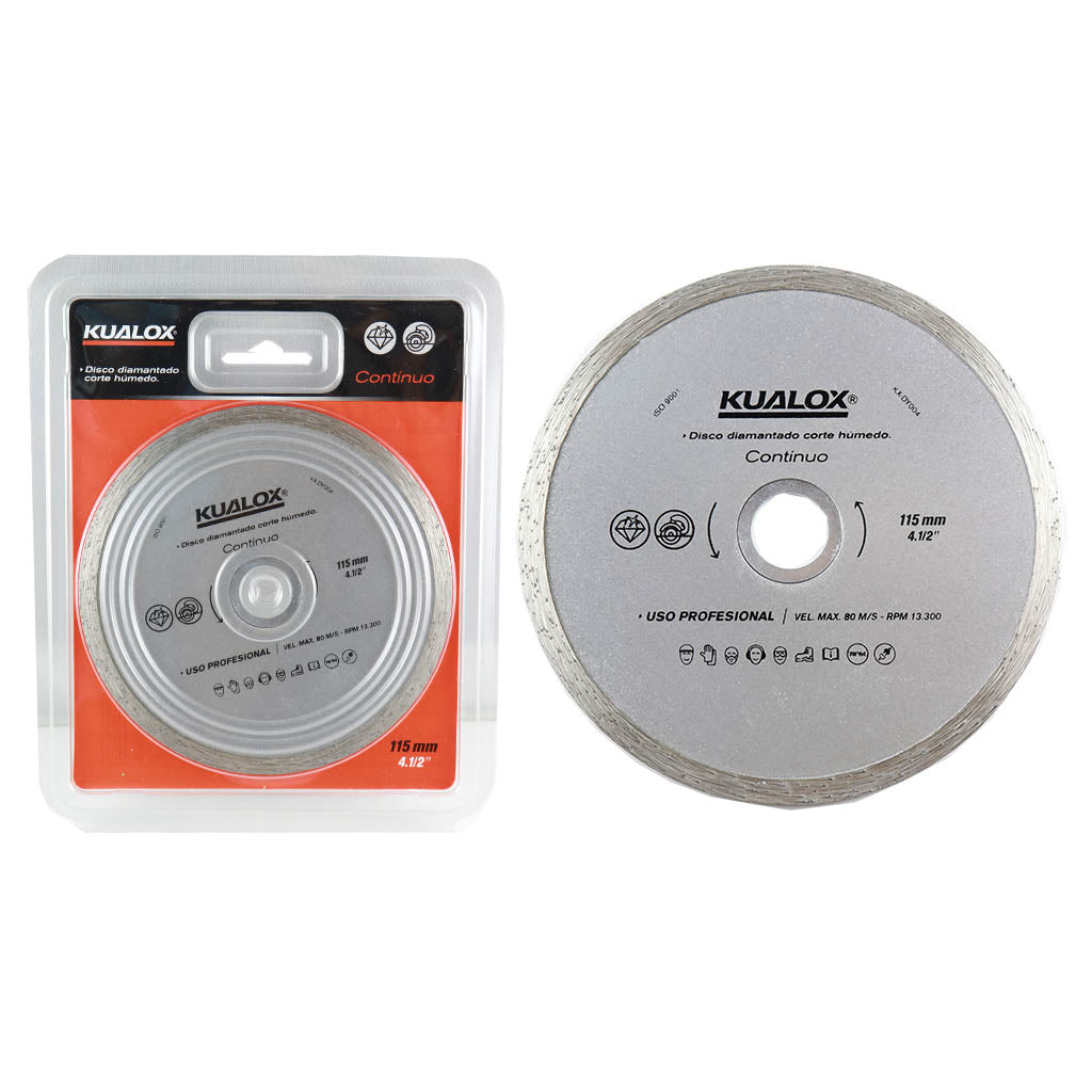 KUALOX DISCO CONTINUO CORTE HUMEDO 115MM