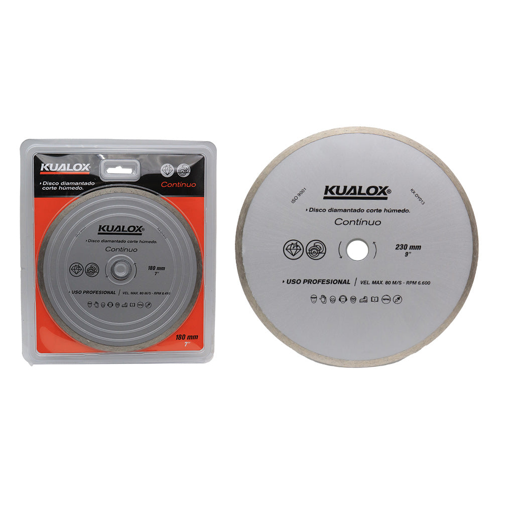 KUALOX DISCO CONTINUO 180MM / 7" CORTE HUMEDO