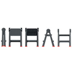 Kistenberg Escalera 2 Escalones Antideslizante (Hasta 150Kg) Titan