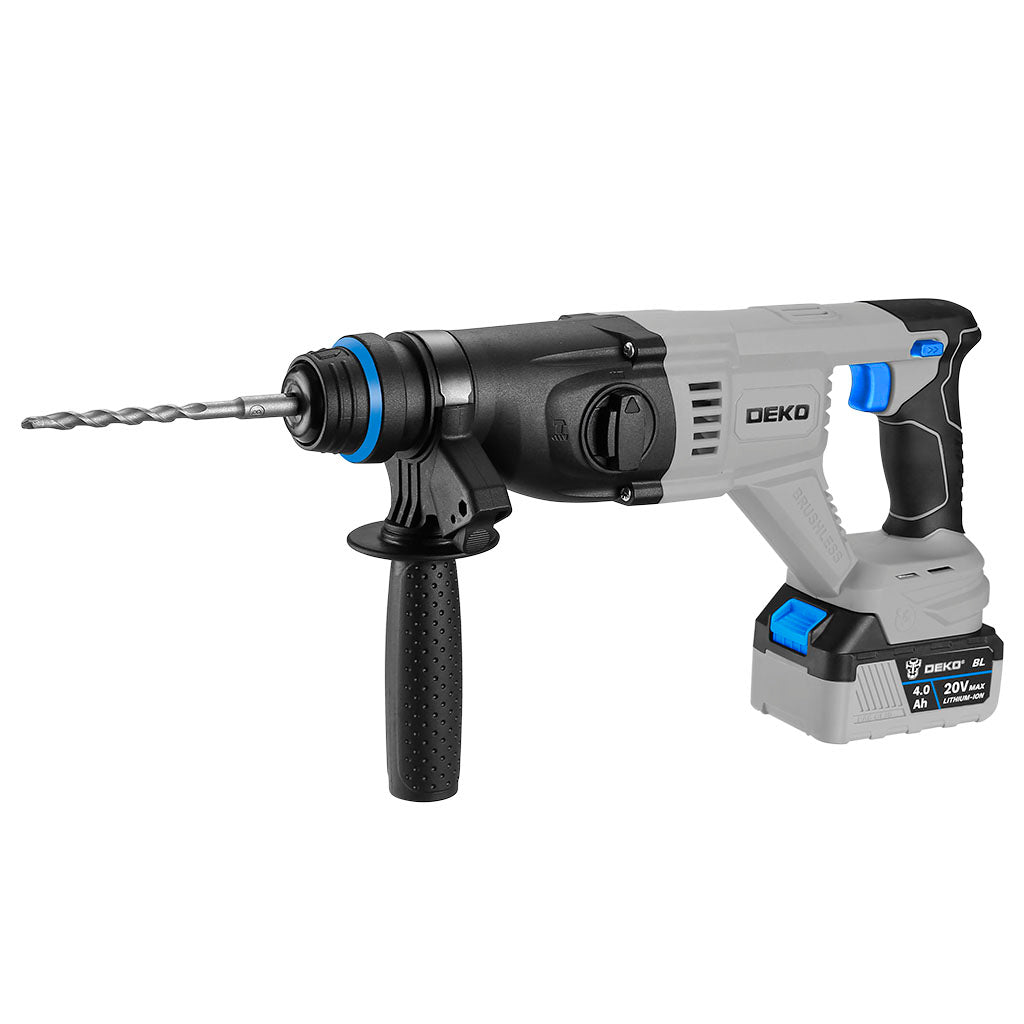 Deko Rotomartillo 18mm 3.2J SDS Plus 20V Brushless C/Bat. y Carg.