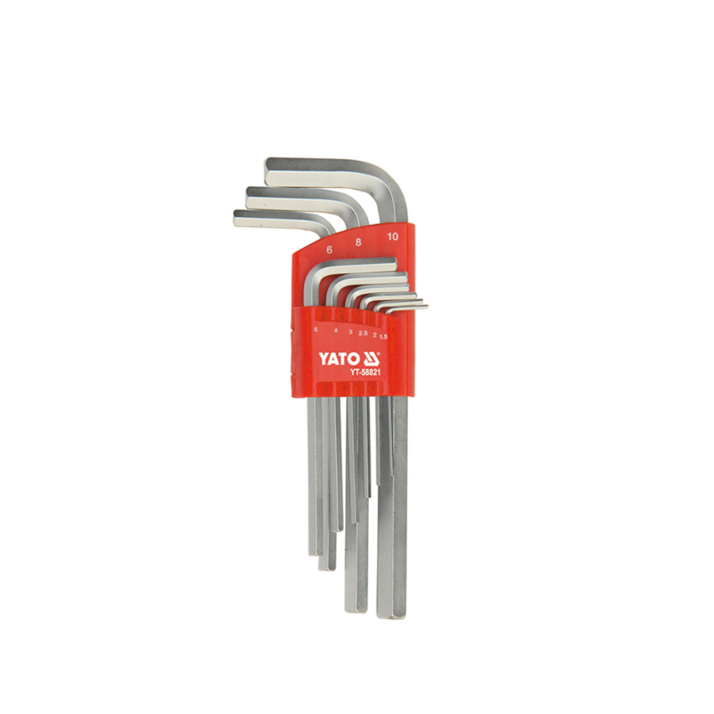 Yato Juego 9Pz. Llaves Allen (1.5 - 10mm) YT-58821