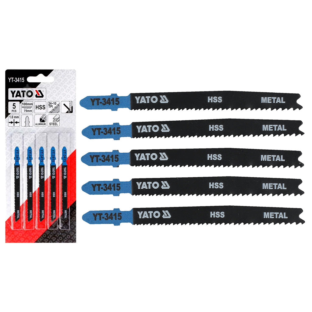 Yato Juego 5Pz. P/Metal-Aluminio 24-10T P/Sierra Caladora YT-3415