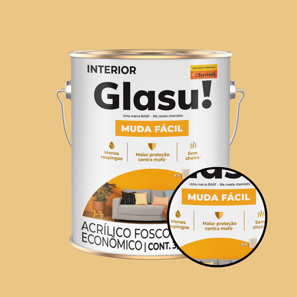 Glasu Latex Acrílico Para Interiores De Alto Rendimiento 3.6 Litros