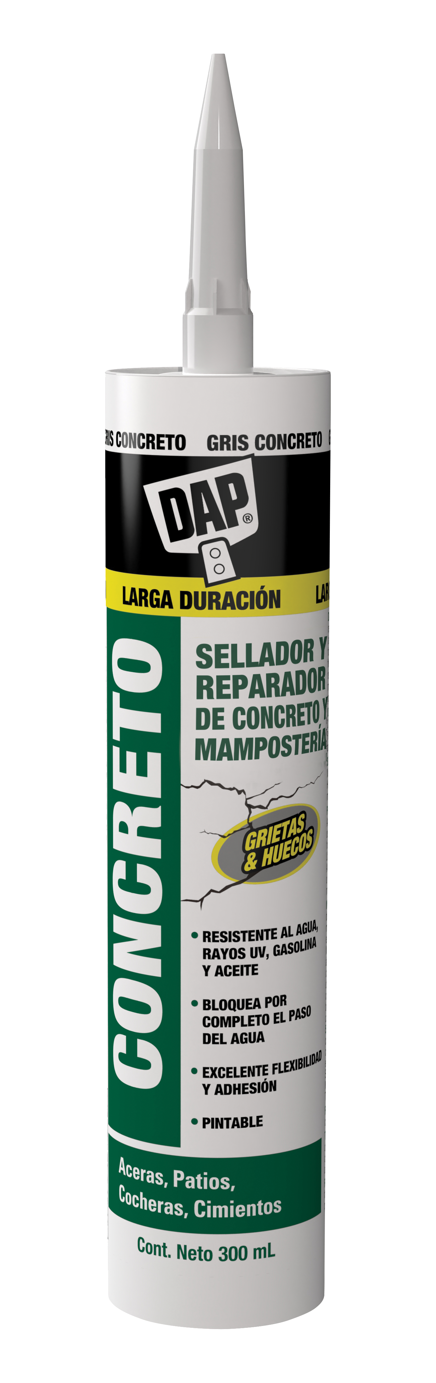 DAP® Sellador CONCRETO Reparador de Concreto y Mampostería 300 ML