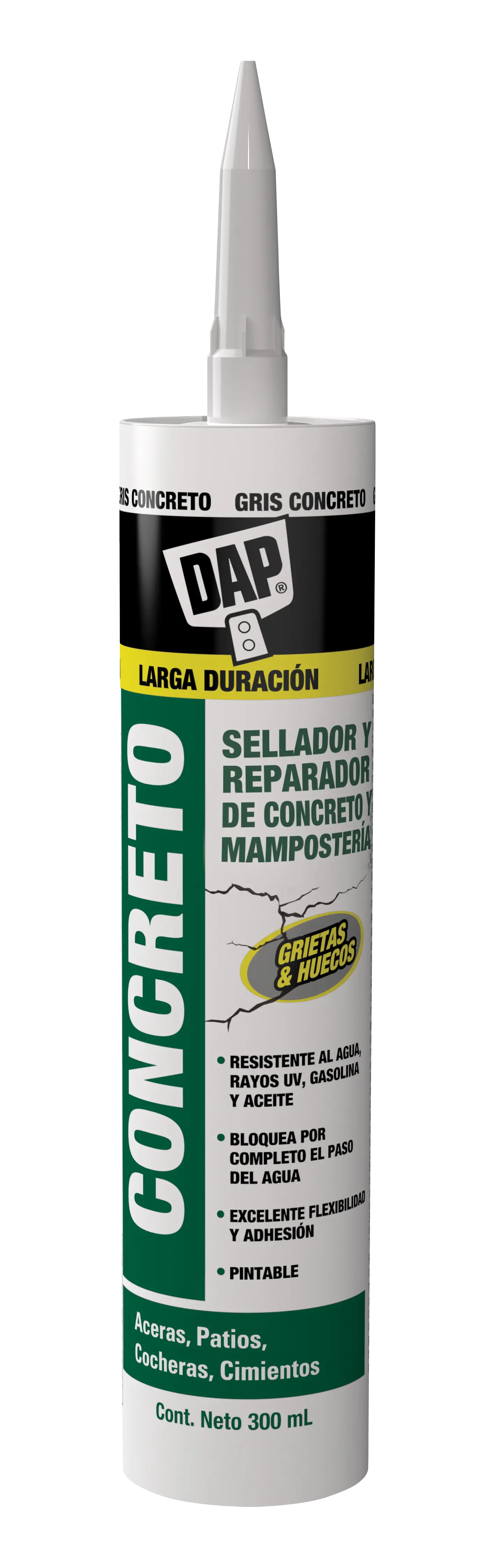 DAP® Sellador CONCRETO Reparador de Concreto y Mampostería 300 ML