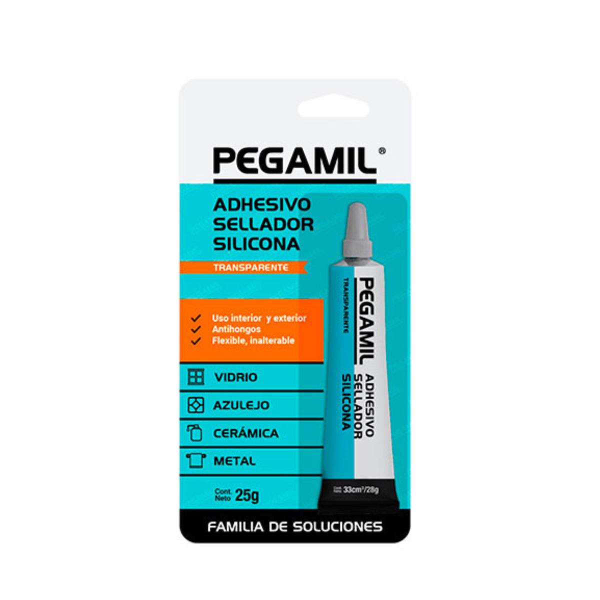Pegamil Adhesivo Sellador De Siliconas 25g