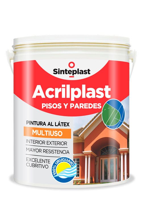 Acriplast Sinteplast Pintura Pisos y paredes Gris Claro 4 Litros