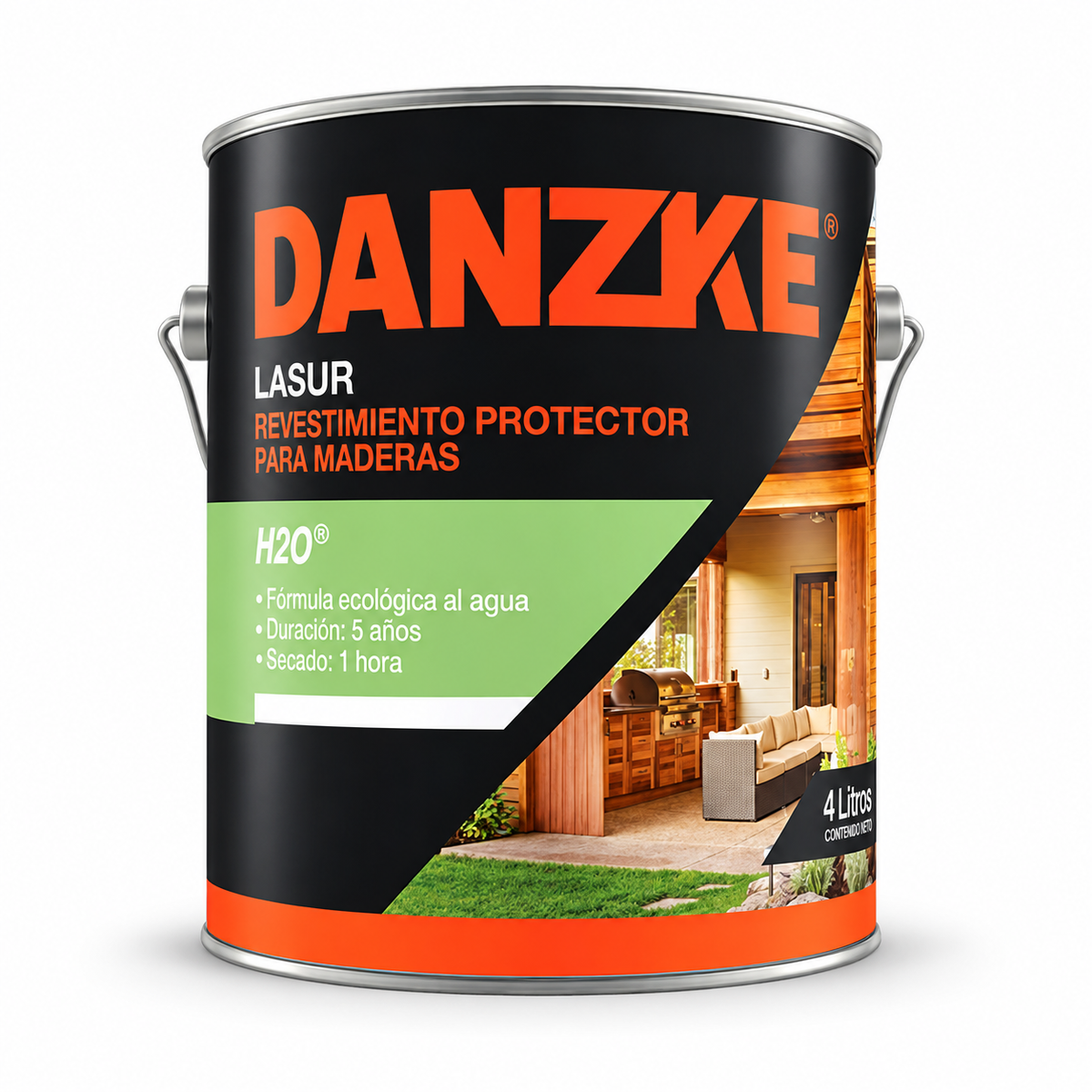 Petrilac Danzke H20 Revestimiento Para Maderas 1l Satinado