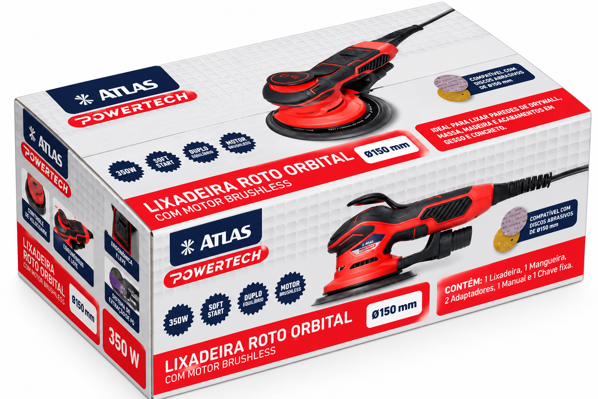 Atlas Lijadora Orbital 150mm At1702/2