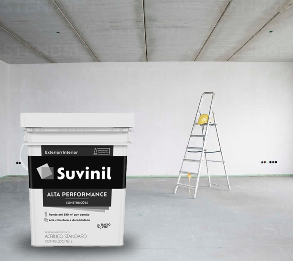 Suvinil Blanco Construccion Interior/exterior (Dilución 50%) Blanco 18 Litros