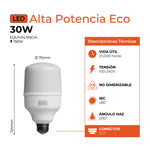 Black y Decker Lampara Led E27 30W Fria