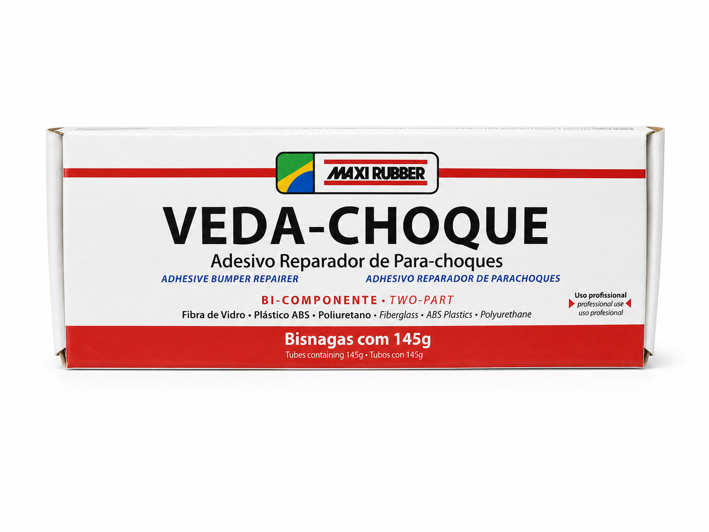 Maxi Rubber Adhesivo Reparador de Parachoques Veda-choque 145g