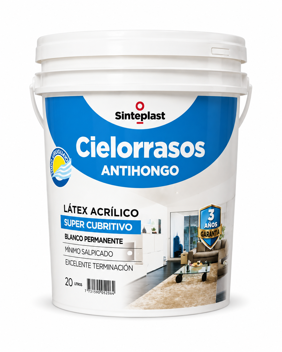 Sinteplast Cielorraso Antihongos Directo Sobre Hongo 20L