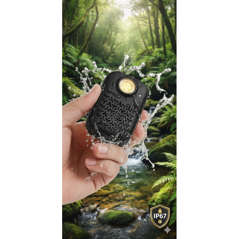 Bro Mini Parlante Clic Bluetooth 5.4 Impermeable Ipx67 Linterna