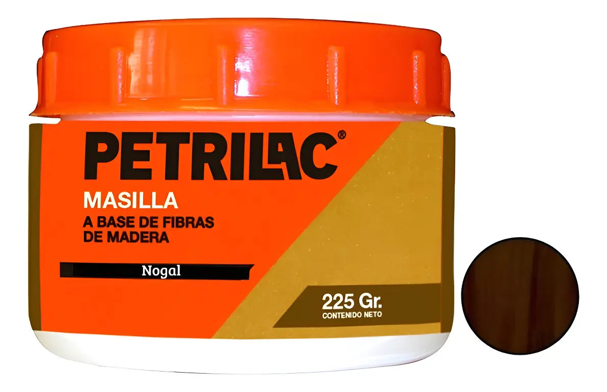 Petrilac Masilla Para Madera 225 Grs - Nogal