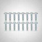 Tornillos C/flangeada Nitor P/mecha 4.2 X 25 Caja 1000 Unidades