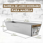 Bandeja Budinera Acero Inoxidable Yeso Rollingdog