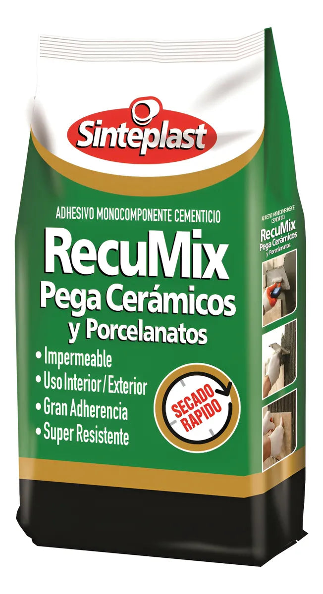 Adhesivo Cerámico RECUMIX SINTEPLAST 5 KGS