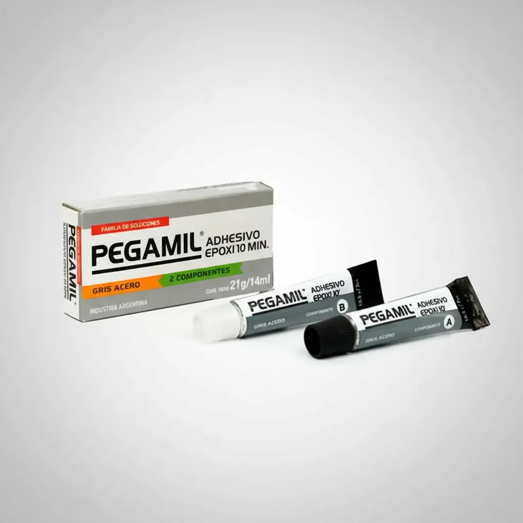 Pegamil Adhesivo Epoxi 10 Min - Gris Acero 14ml
