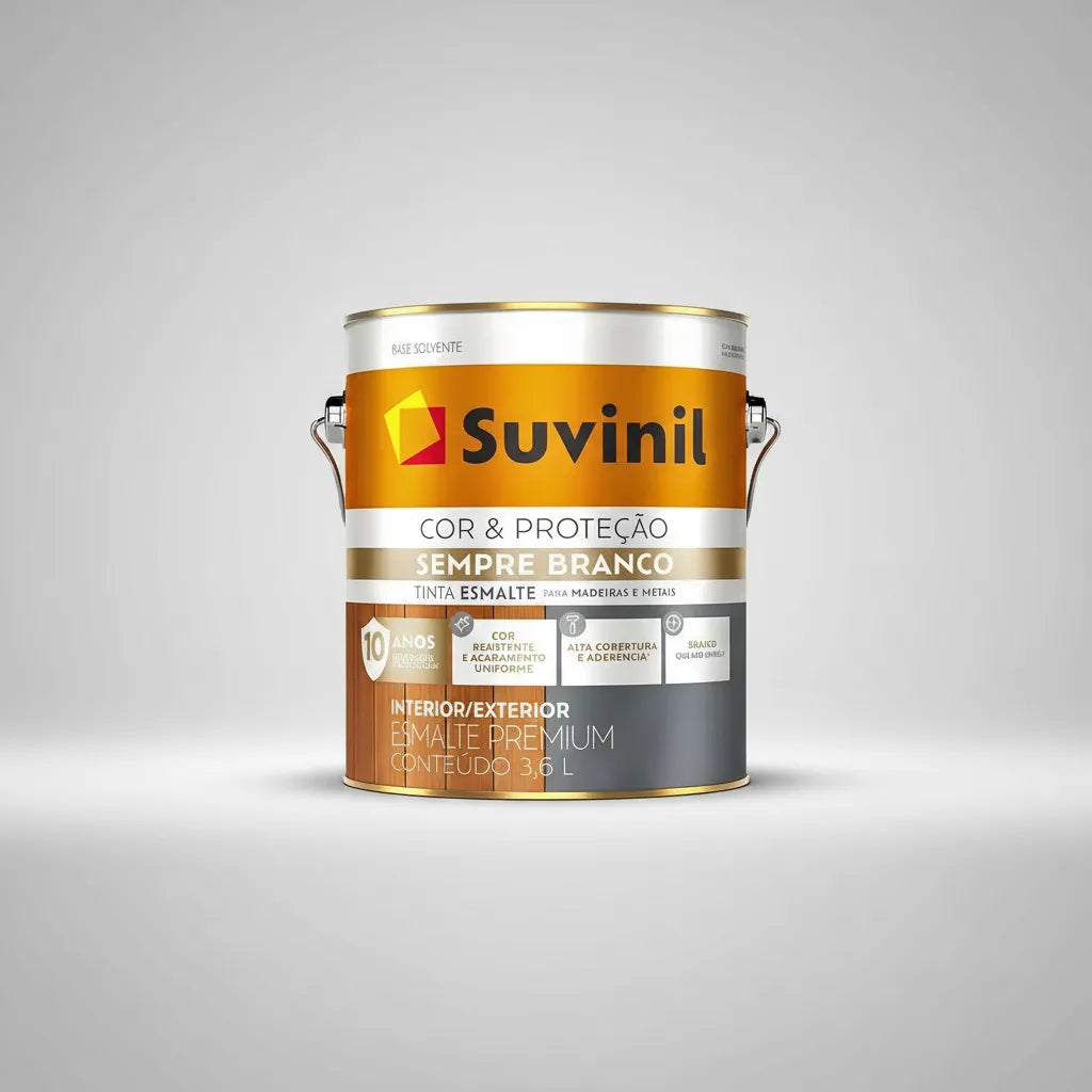 Suvinil Pintura Esmalte Satinada Siempre Blanco 3.6 Litros