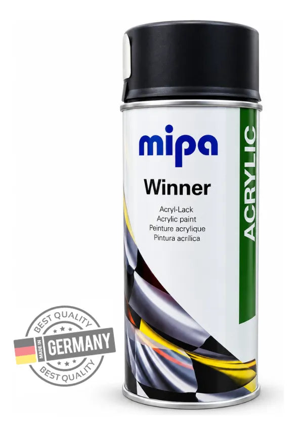 Mipa Aerosol Pintura Acrílica Winner Spray Negro Mate 400ml